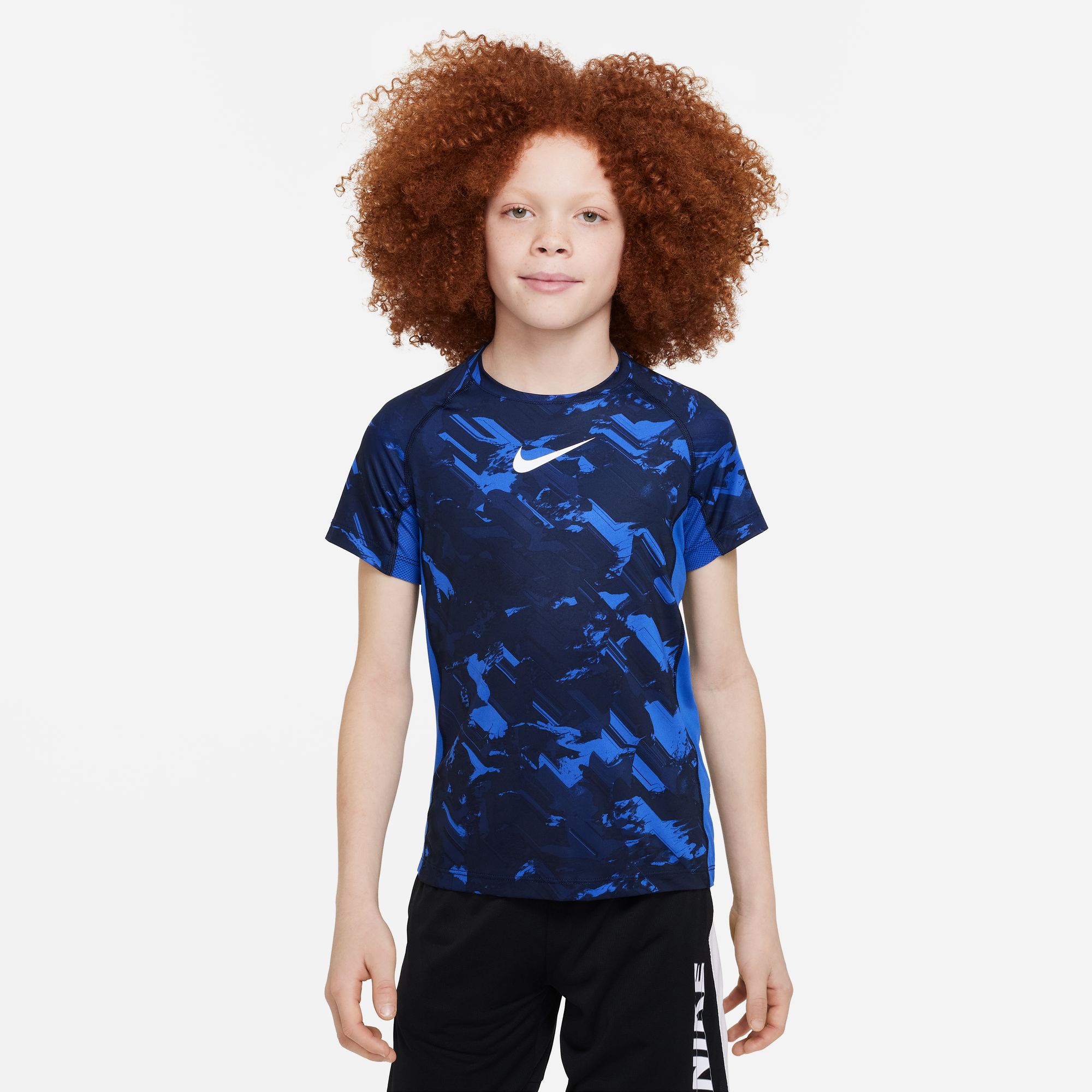 Nike Boy's Printed Dri Fit Top AO kisfiú teniszpoló - Image 2